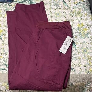 Butter womens Deep Burgundy Cargo Pants xl NWT